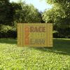 Plastic Yard Sign - END RACE BASED LAW - Earth Tones - Geometric BG - Image 11