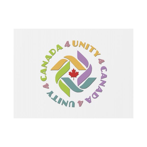 Plastic Yard Sign - Unity4Canada - Pastels - Image 13