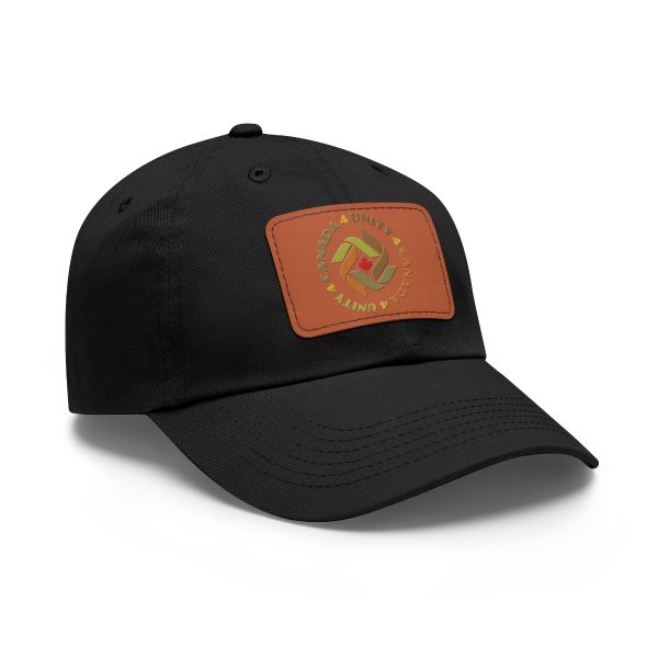 Dad Hat with Leather Patch (Rectangle) - Unity4Canada -  Earth Tones - Image 72