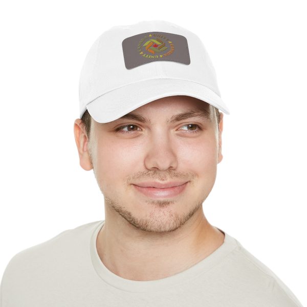 Dad Hat with Leather Patch (Rectangle) - Unity4Canada -  Earth Tones - Image 12