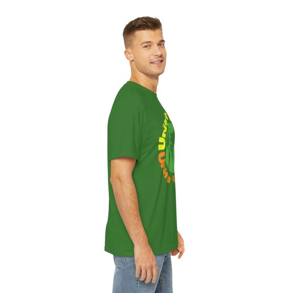 Men's Polyester Tee (AOP) - Unity4Earth - YellowOrange - Image 7