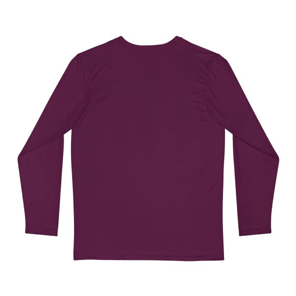 Men's Long Sleeve Shirt (AOP) - END RACE BASED LAW - Pinks Caldera - Purple BG - Image 3