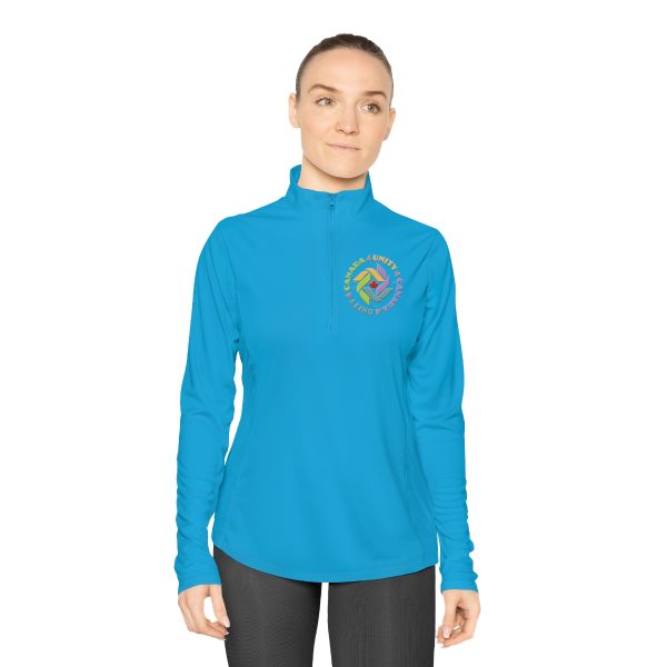 Ladies Quarter-Zip Pullover - Unity4Canada - Pastels - Image 18