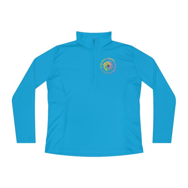 Ladies Quarter-Zip Pullover - Unity4Canada - Pastels - Image 16