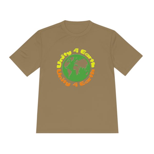 Unisex Moisture Wicking Tee - Unity4Earth - YellowOrange - Image 17