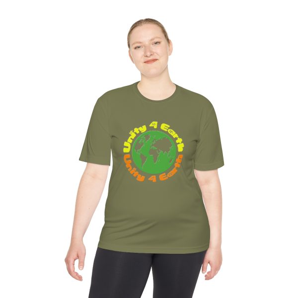 Unisex Moisture Wicking Tee - Unity4Earth - YellowOrange - Image 28