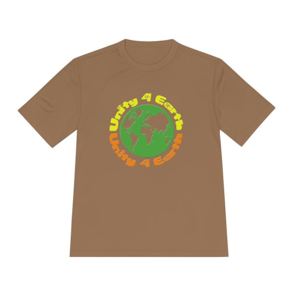 Unisex Moisture Wicking Tee - Unity4Earth - YellowOrange - Image 21