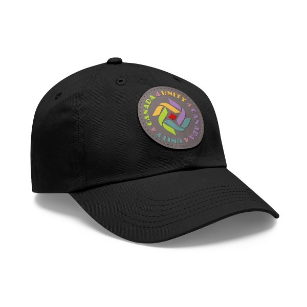 Dad Hat with Leather Patch (Round) - Unity4Canada - Pastels - Image 72