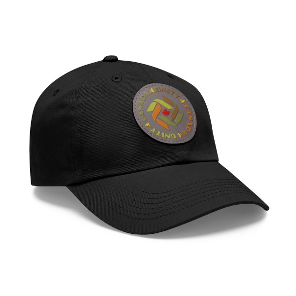 Dad Hat with Leather Patch (Round) - Unity4Canada -  Earth Tones - Image 72