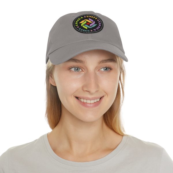 Dad Hat with Leather Patch (Round) - Unity4Canada - Pastels - Image 144