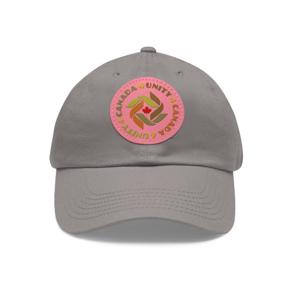 Dad Hat with Leather Patch (Round) - Unity4Canada -  Earth Tones - Image 162