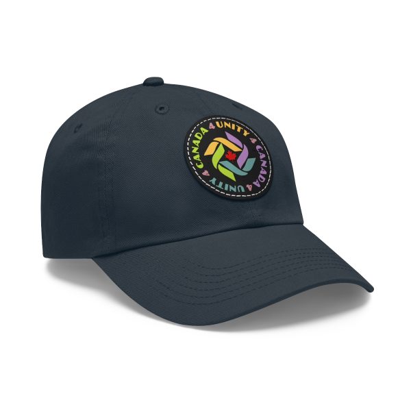 Dad Hat with Leather Patch (Round) - Unity4Canada - Pastels - Image 93