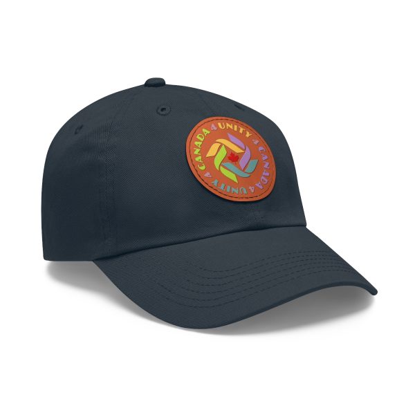 Dad Hat with Leather Patch (Round) - Unity4Canada - Pastels - Image 107