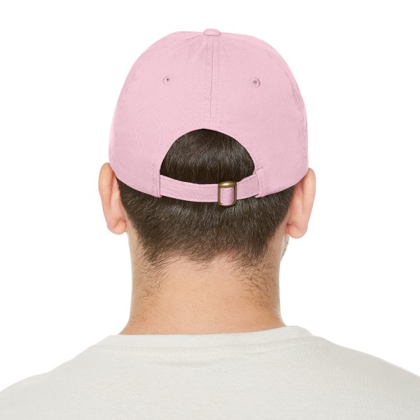 Dad Hat with Leather Patch (Round) - Unity4Canada - Pastels - Image 140