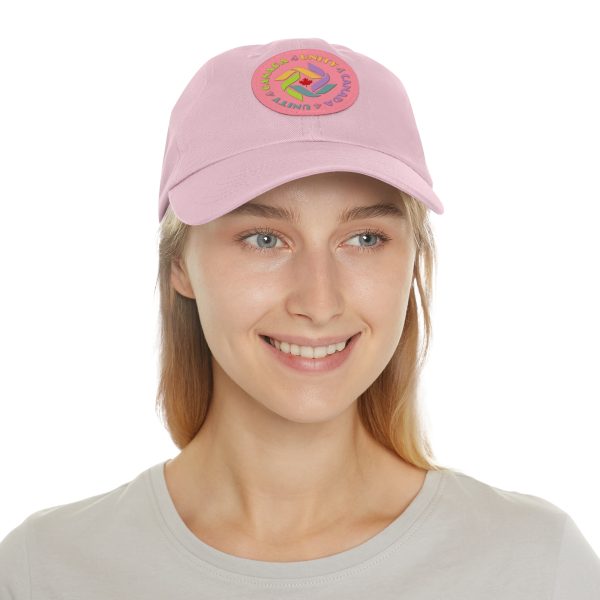 Dad Hat with Leather Patch (Round) - Unity4Canada - Pastels