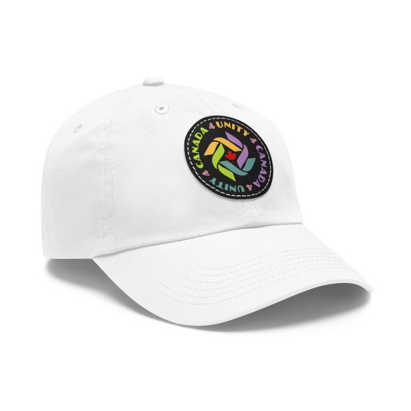 Dad Hat with Leather Patch (Round) - Unity4Canada - Pastels - Image 9