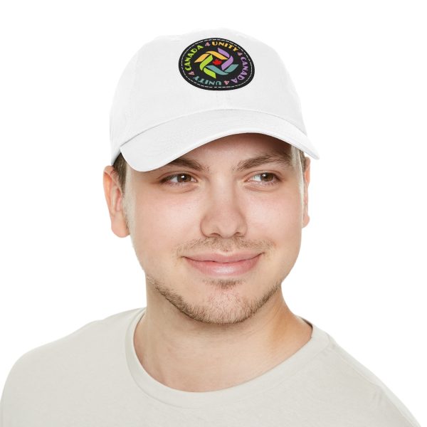 Dad Hat with Leather Patch (Round) - Unity4Canada - Pastels - Image 12