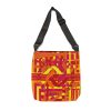 Adjustable Tote Bag (AOP) - Unity4Canada - Sunset Colours - Geometric BG - Image 3