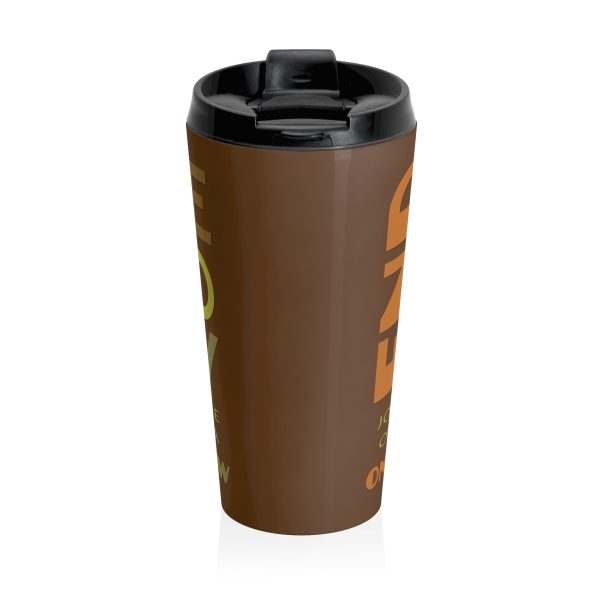 Stainless Steel Travel Mug - END RACE BASED LAW Canada - Earth Tones - Image 2