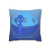 Spun Polyester Square Pillow Case - They're Here - Gradient Blue BG - Image 8