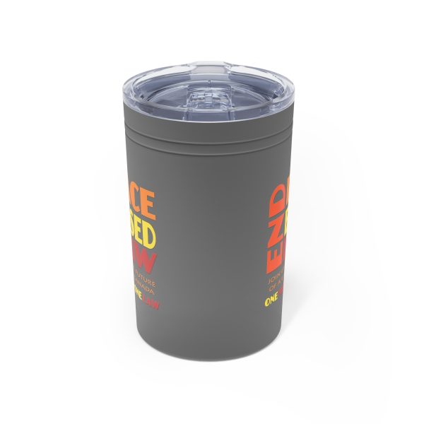 Vacuum Insulated Tumbler, 11oz - END RACE BASED LAW  Canada- Sunset Colours - Image 5