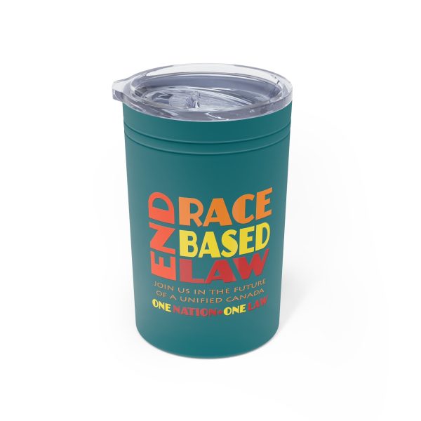 Vacuum Insulated Tumbler, 11oz - END RACE BASED LAW  Canada- Sunset Colours - Image 3