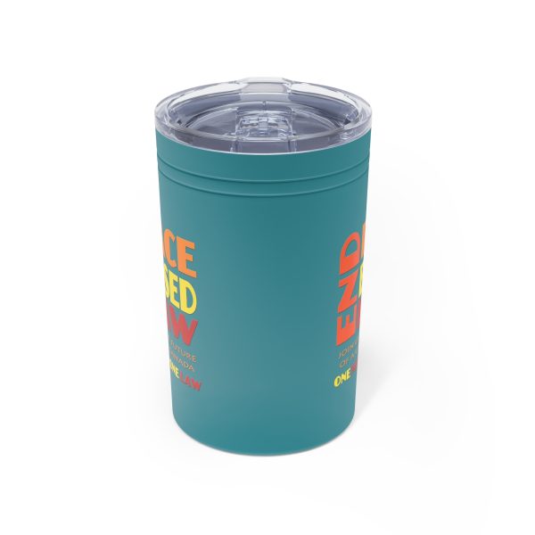 Vacuum Insulated Tumbler, 11oz - END RACE BASED LAW  Canada- Sunset Colours