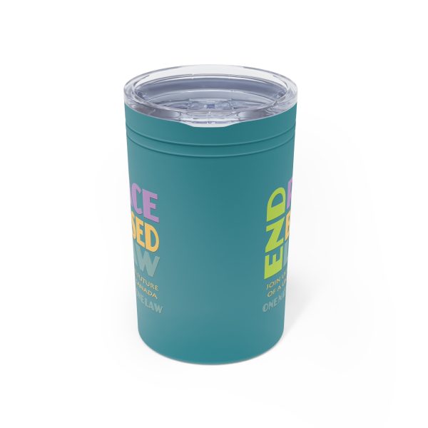 Vacuum Insulated Tumbler, 11oz - END RACE BASED LAW Canada - Pastels - Image 6