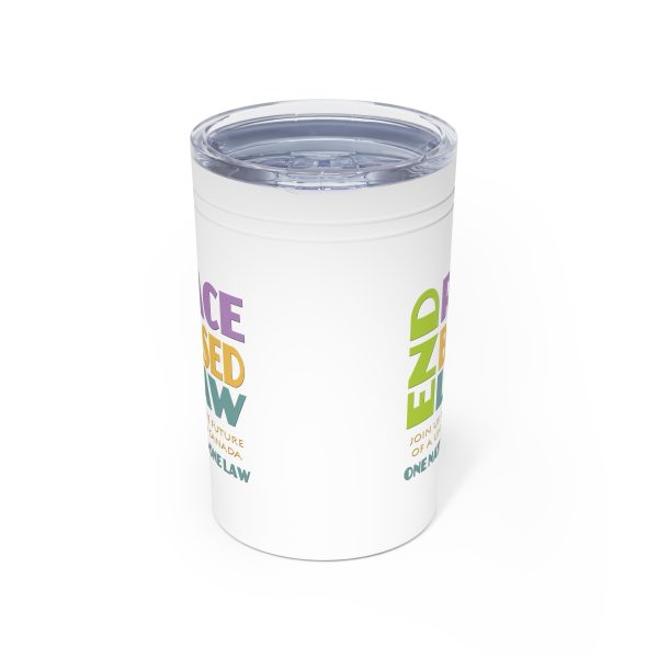 Vacuum Insulated Tumbler, 11oz - END RACE BASED LAW Canada - Pastels - Image 10