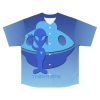Men's Baseball Jersey (AOP) - They're Here - Gradient Blue BG - Image 2