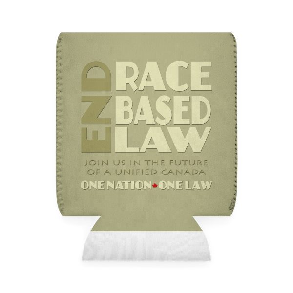 Can Cooler Sleeve - END RACE BASED LAW Canada - Beige - Image 2