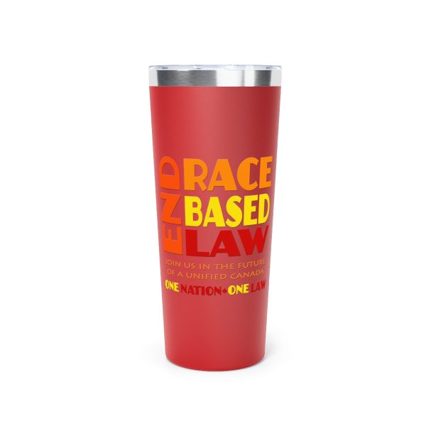 Copper Vacuum Insulated Tumbler, 22oz- END RACE BASED LAW  Canada- Sunset Colours - Image 12