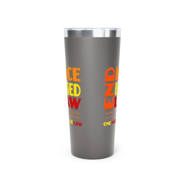 Copper Vacuum Insulated Tumbler, 22oz- END RACE BASED LAW  Canada- Sunset Colours - Image 3