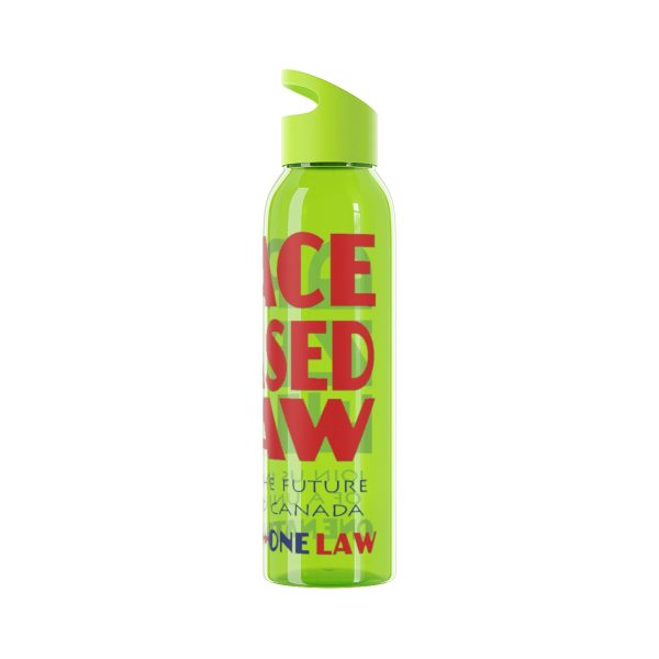 Sky Water Bottle - END RACE BASED LAW Canada - Blue Red - Image 9