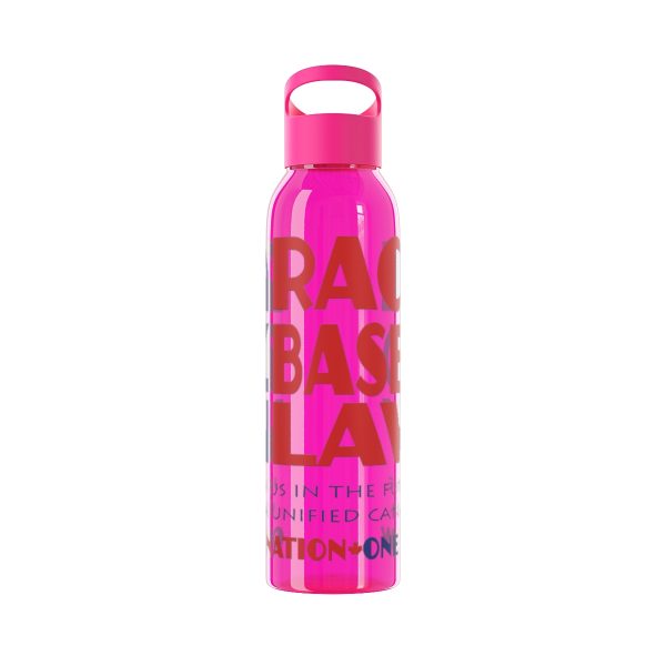Sky Water Bottle - END RACE BASED LAW Canada - Blue Red - Image 11