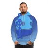 Fashion Hoodie (AOP) - They're Here - Gradient Blue BG - Image 10