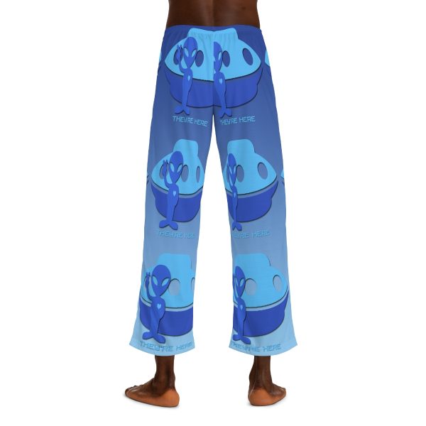 Men's Pajama Pants (AOP) - They're Here - Gradient Blue BG - Image 20