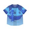 Women's Baseball Jersey (AOP) - They're Here - Gradient Blue BG - Image 6