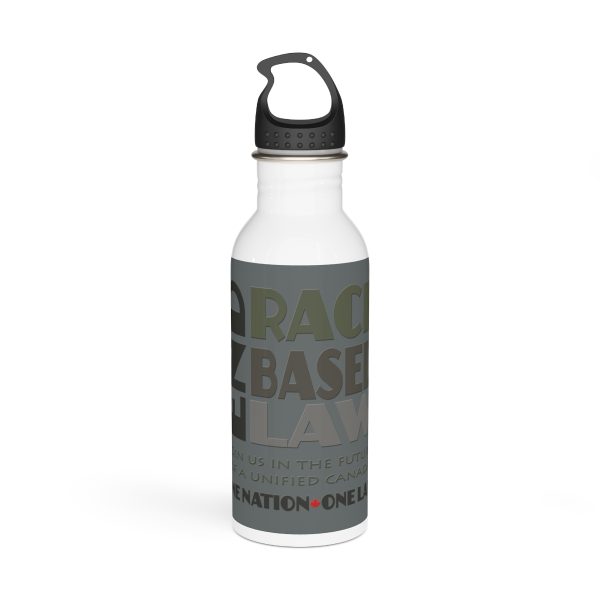 Stainless Steel Water Bottle - END RACE BASED LAW  Canada- Greys