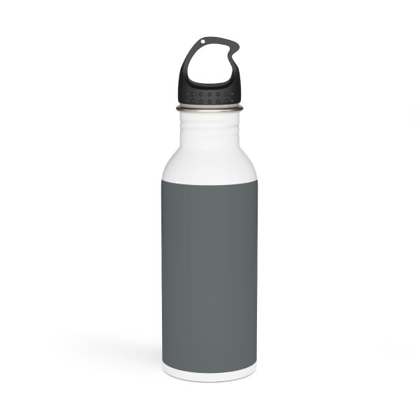 Stainless Steel Water Bottle - END RACE BASED LAW  Canada- Greys - Image 3