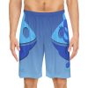Basketball Shorts (AOP) - They're Here - Gradient Blue BG - Image 3
