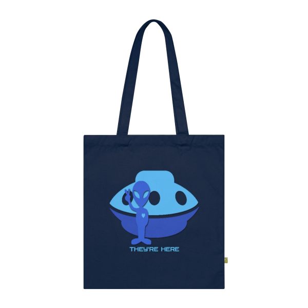 Organic Cotton Tote Bag - They're Here - Image 3