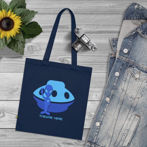 Organic Cotton Tote Bag - They're Here - Image 4