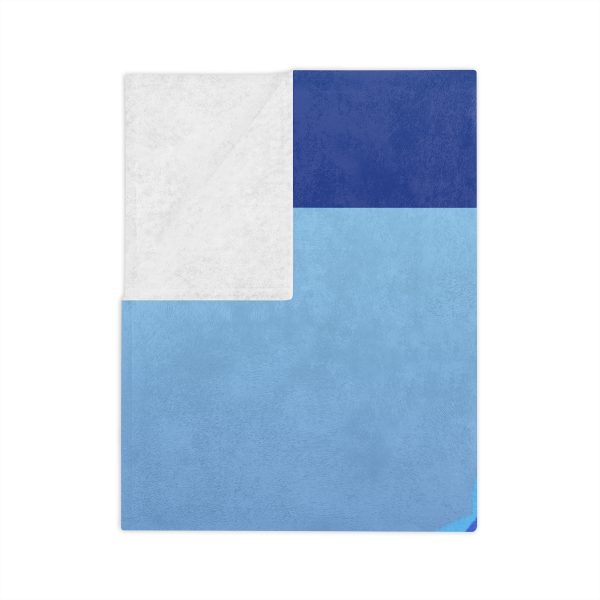 Velveteen Minky Blanket - They're Here - Gradient Blue BG - Image 4