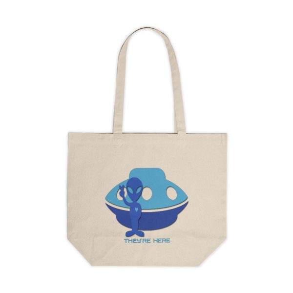 Canvas Shopping Tote - They're Here - Image 2