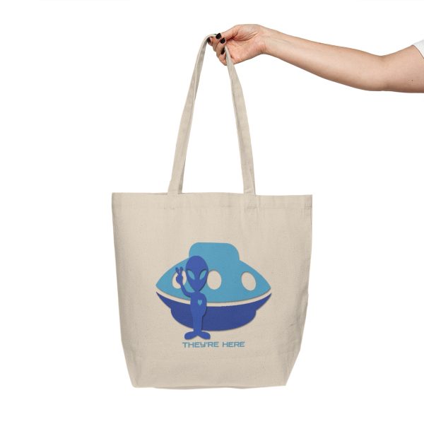 Canvas Shopping Tote - They're Here - Image 4