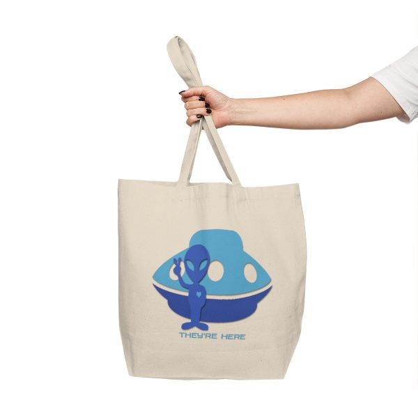 Canvas Shopping Tote - They're Here - Image 6