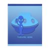 Velveteen Minky Blanket (Two-sided print) - They're Here - Gradient Blue BG - Image 12