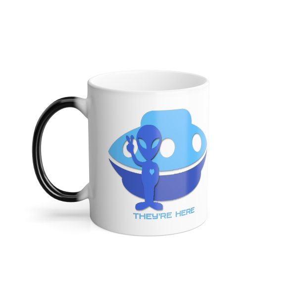 Color Morphing Mug, 11oz - They're Here - Image 4