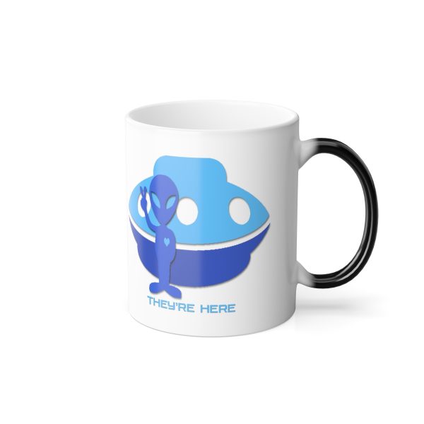 Color Morphing Mug, 11oz - They're Here - Image 5